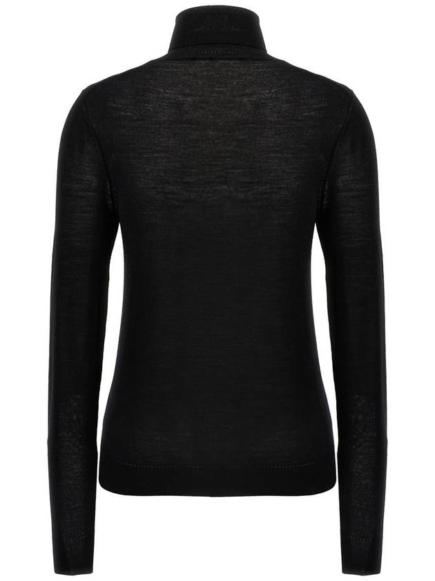 Saint Laurent Cassandre Wool Turtle Neck Black