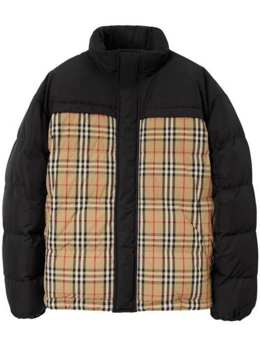 Burberry Men's Reversible Down Padding Beige Black