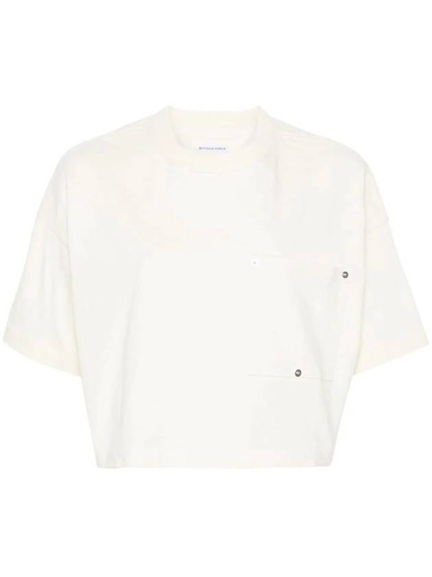 Bottega Veneta Crew Neck Pocket Short Sleeve T-Shirt White