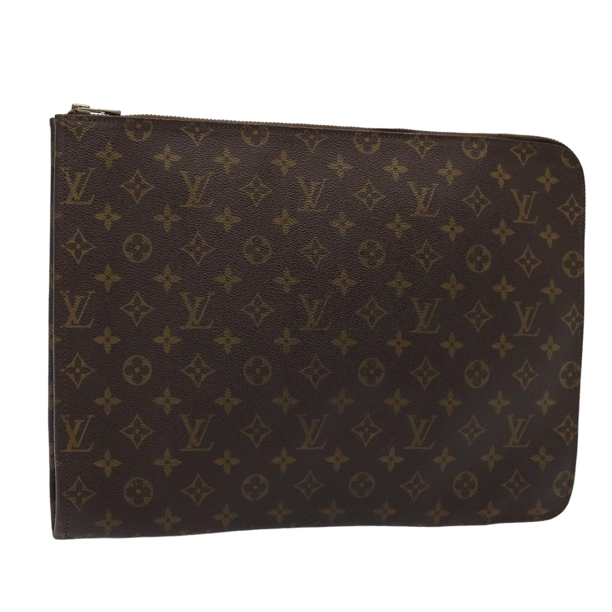 LOUIS VUITTON Monogram Poche Document Briefcase M53400 LV 82087