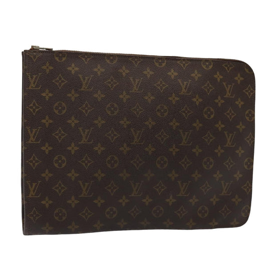 LOUIS VUITTON Monogram Poche Document Briefcase M53400 LV 82087