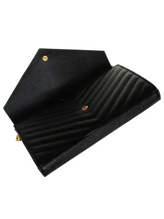 Saint Laurent Monogram Matelasse Chain Shoulder Bag Black