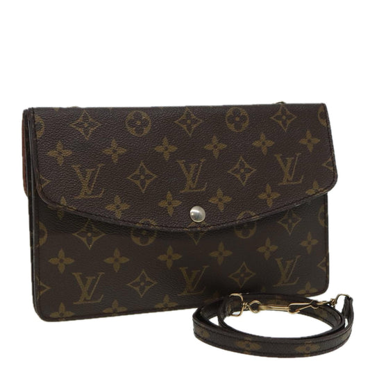 LOUIS VUITTON Monogram Double Rabat Shoulder Bag M51815 LV 82141