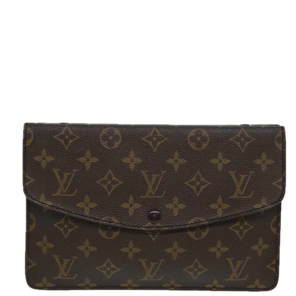 LOUIS VUITTON Monogram Double Rabat Shoulder Bag M51815 LV 82141
