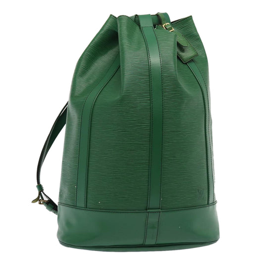 LOUIS VUITTON Epi Randonnee GM Shoulder Bag Green M43084 LV 82149