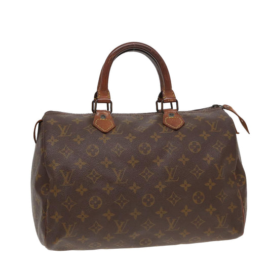 LOUIS VUITTON Monogram Speedy 30 Hand Bag M41526 LV 82155