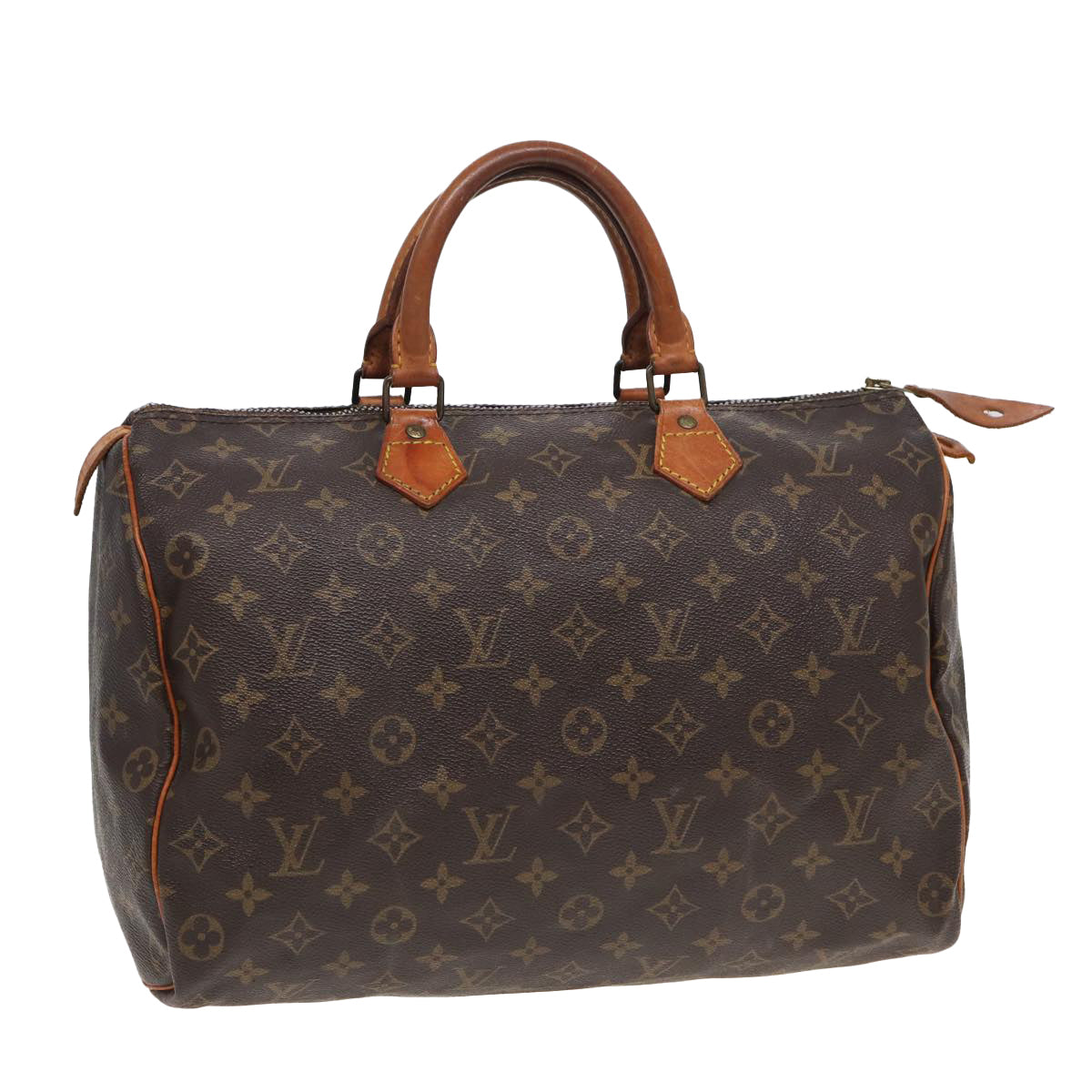 LOUIS VUITTON Monogram Speedy 35 Hand Bag M41524 LV 82156