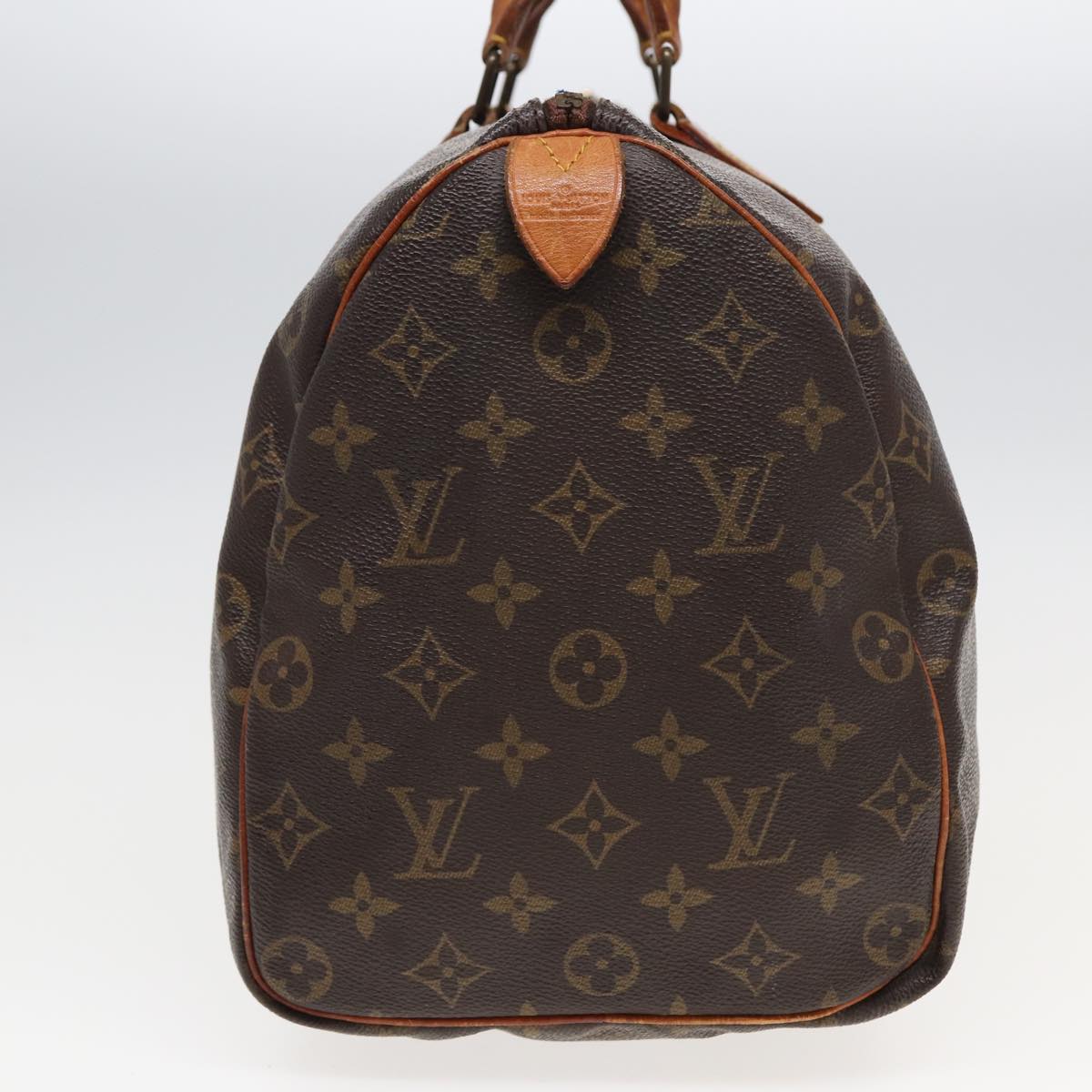 LOUIS VUITTON Monogram Speedy 35 Hand Bag M41524 LV 82156