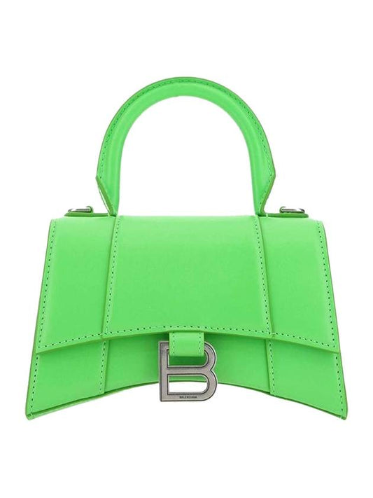 Balenciaga Hourglass Top Nano Tote Bag Green