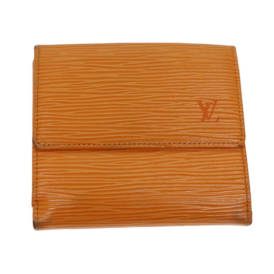 LOUIS VUITTON Epi Portefeuille Elise Wallet Orange Mandarin M6348H LV 82175