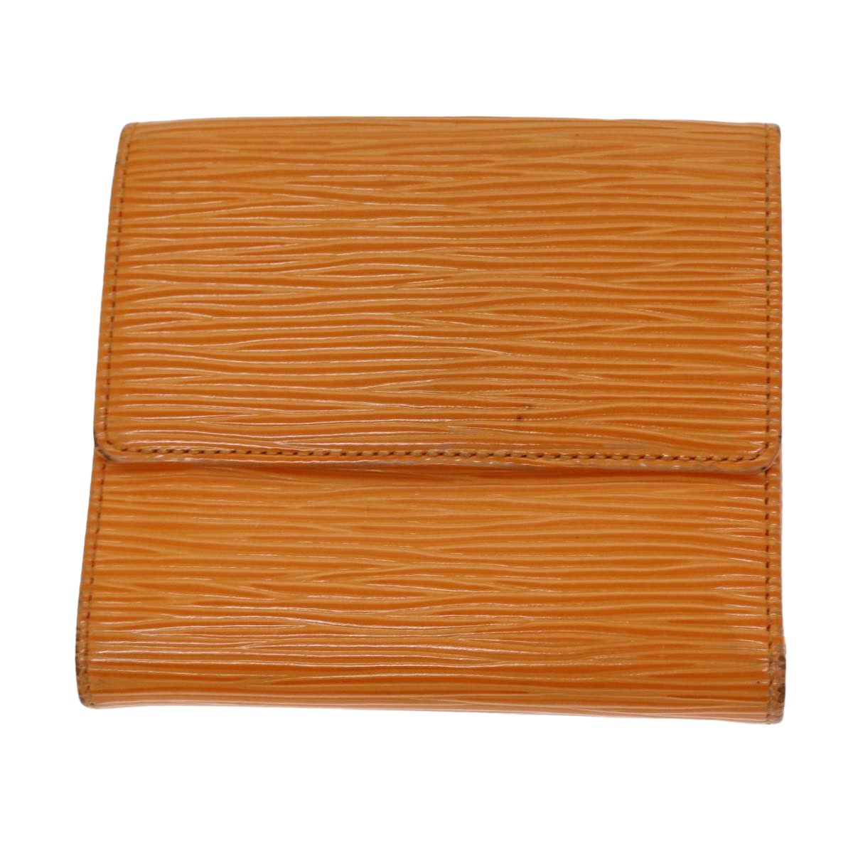 LOUIS VUITTON Epi Portefeuille Elise Wallet Orange Mandarin M6348H LV 82175