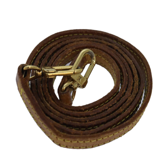 LOUIS VUITTON Shoulder Strap Leather 47.2"" Beige LV 82197