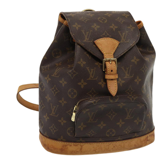 LOUIS VUITTON Monogram Montsouris MM Backpack M51136 LV 82287