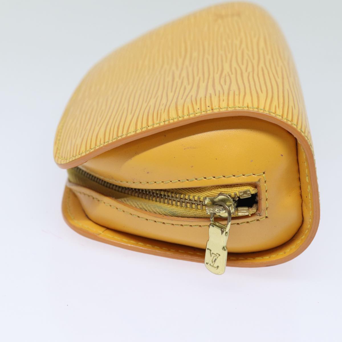LOUIS VUITTON Epi Dauphine PM Pouch Yellow M48449 LV 82347