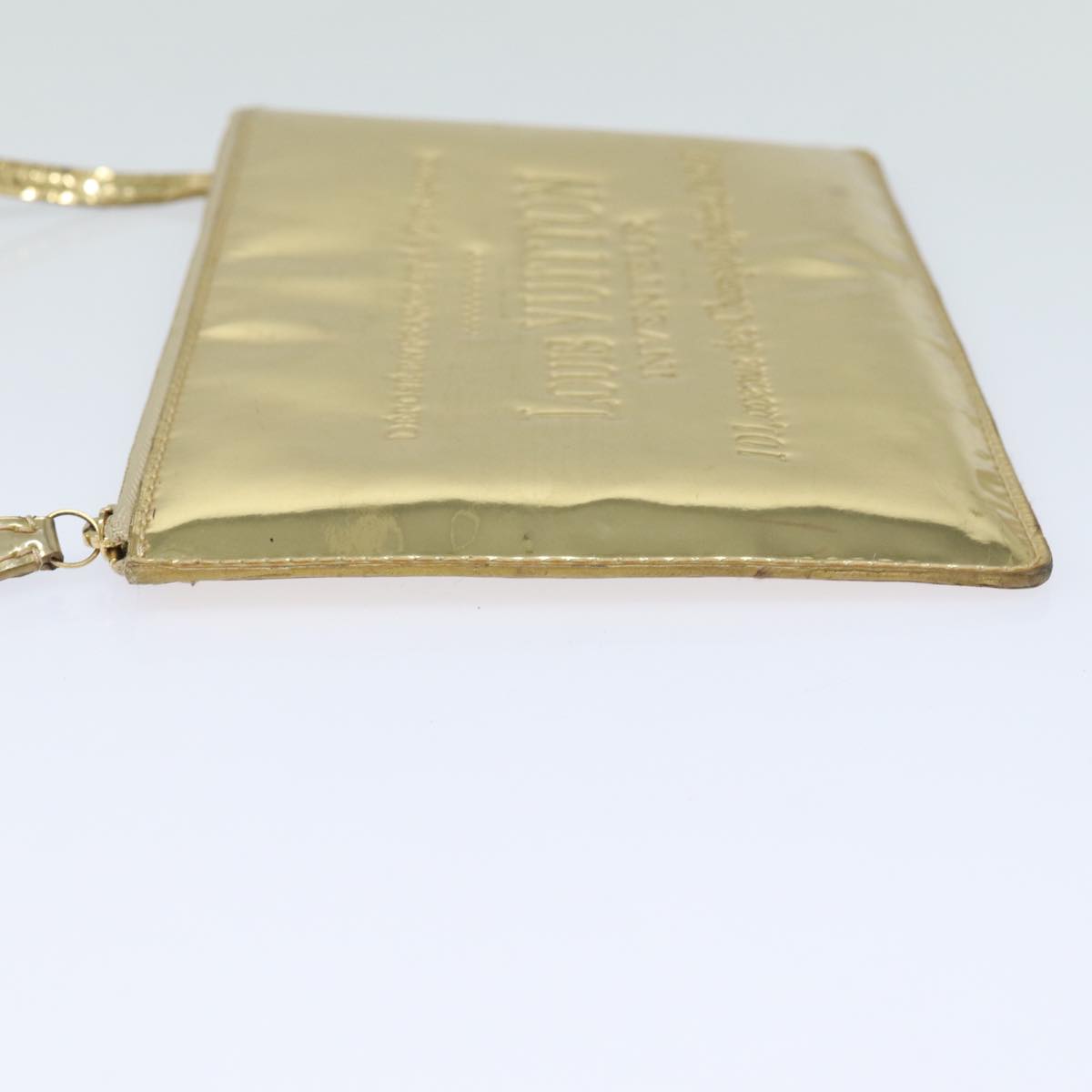 LOUIS VUITTON Monogram Miroir Pochette Plat Clutch Bag Gold M95278 82359
