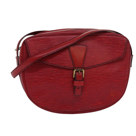 LOUIS VUITTON Epi Jeune Fille MM Shoulder Bag Red M52157 LV 82372