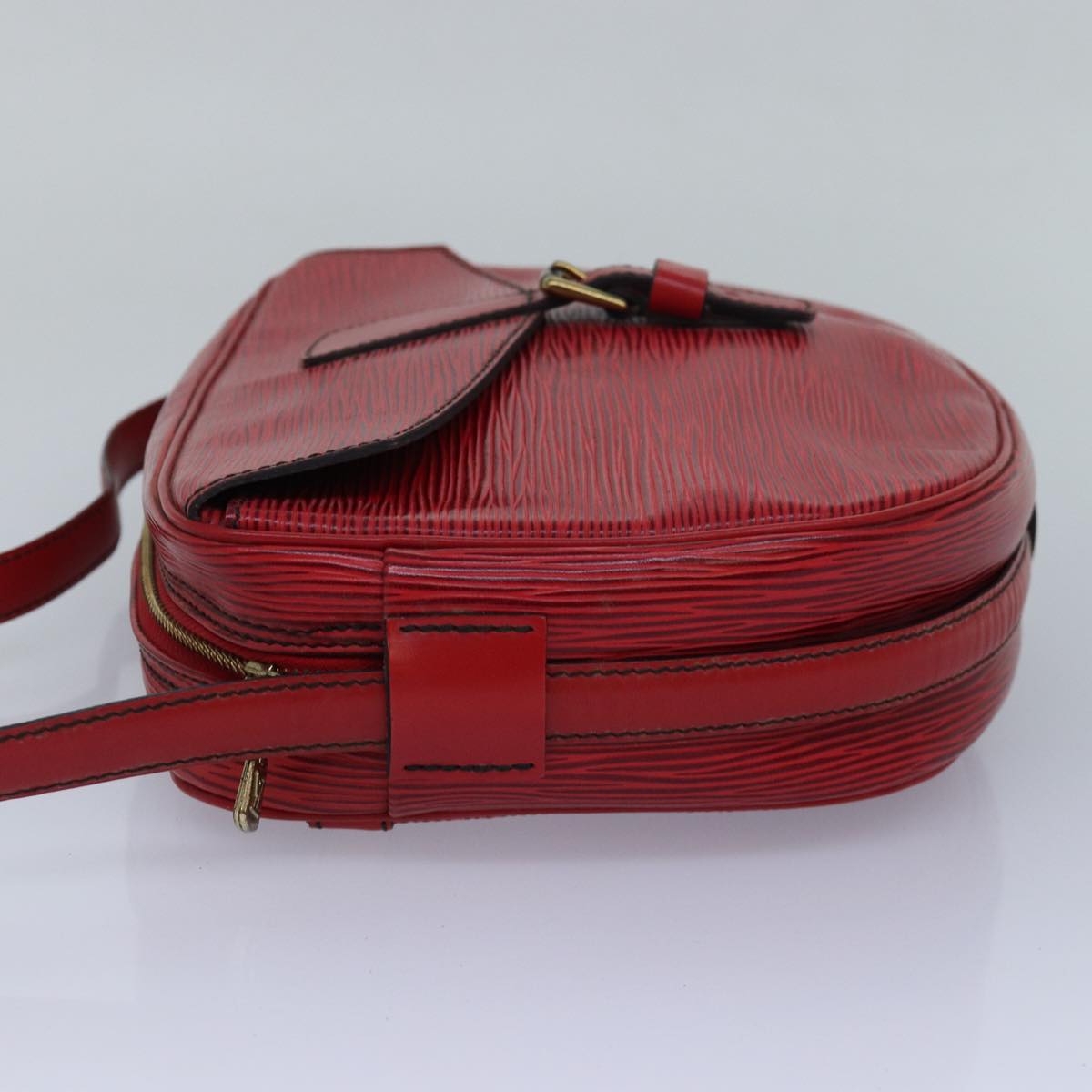 LOUIS VUITTON Epi Jeune Fille MM Shoulder Bag Red M52157 LV 82372