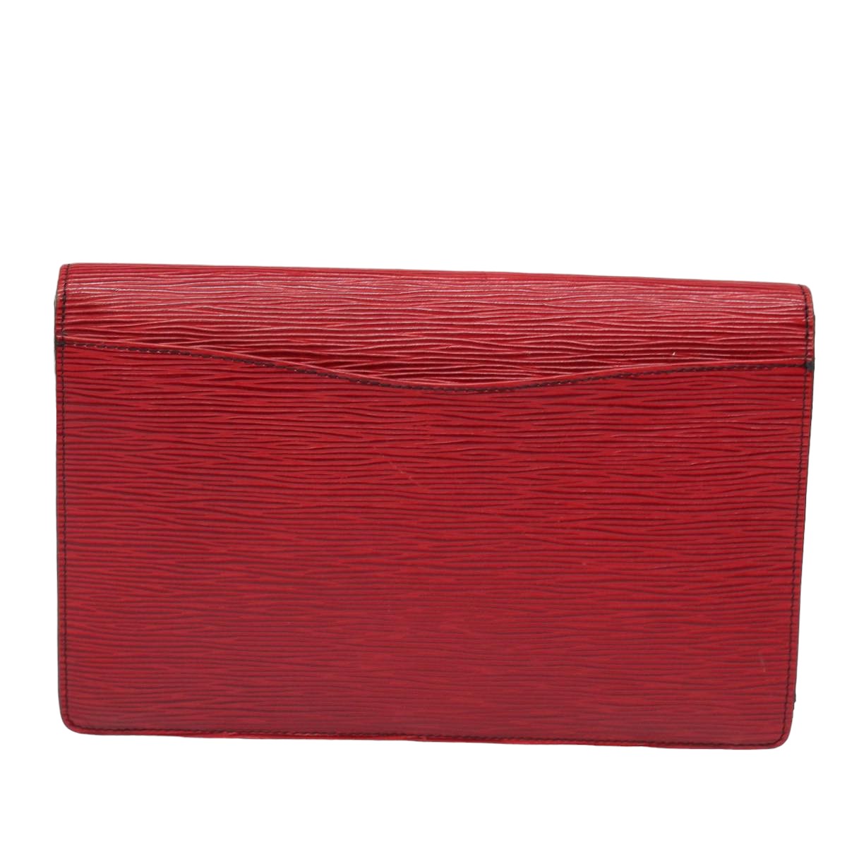 LOUIS VUITTON Epi Montaigne 27 Clutch Bag Red M52657 LV 82375