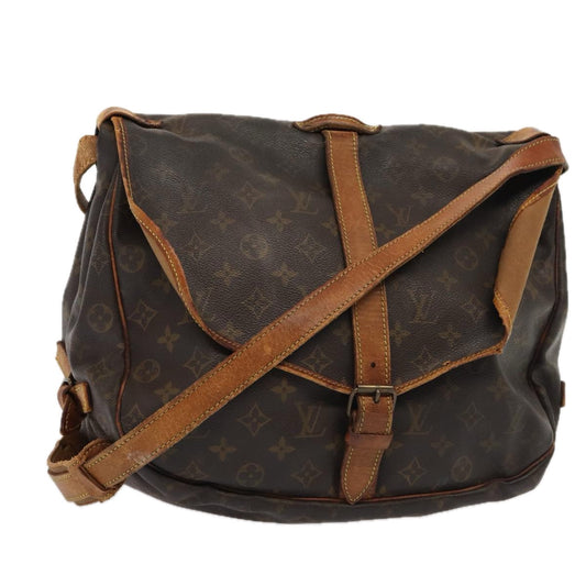 LOUIS VUITTON Monogram Saumur 35 Shoulder Bag M42254 LV 82400