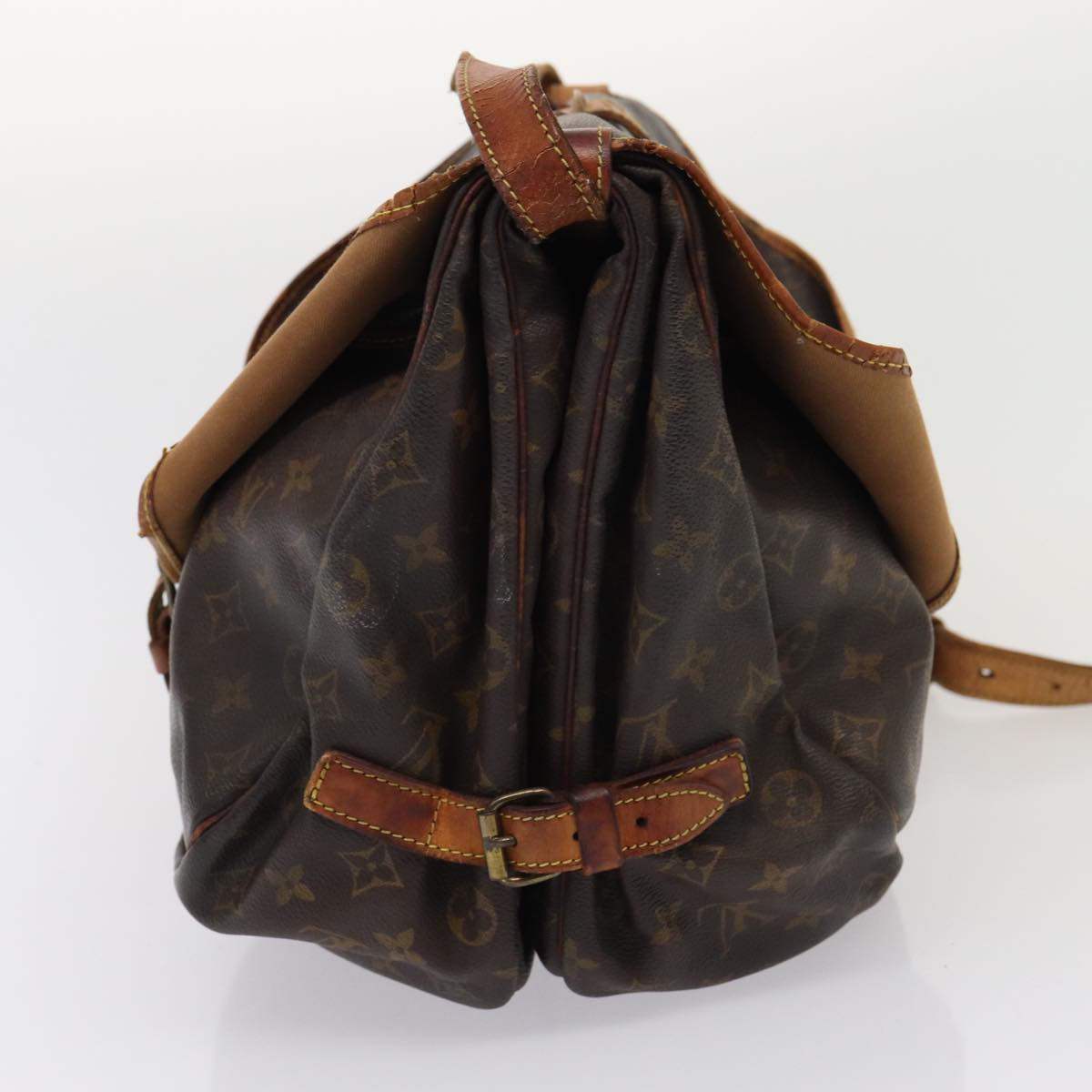 LOUIS VUITTON Monogram Saumur 35 Shoulder Bag M42254 LV 82400