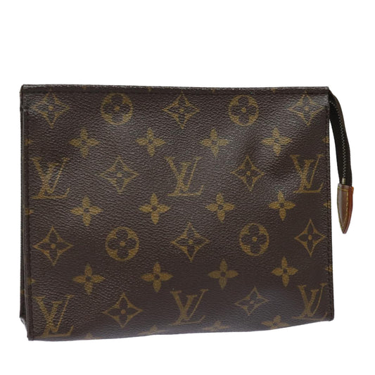 LOUIS VUITTON Monogram Poche Toilette 19 Pouch M47544 LV 82471