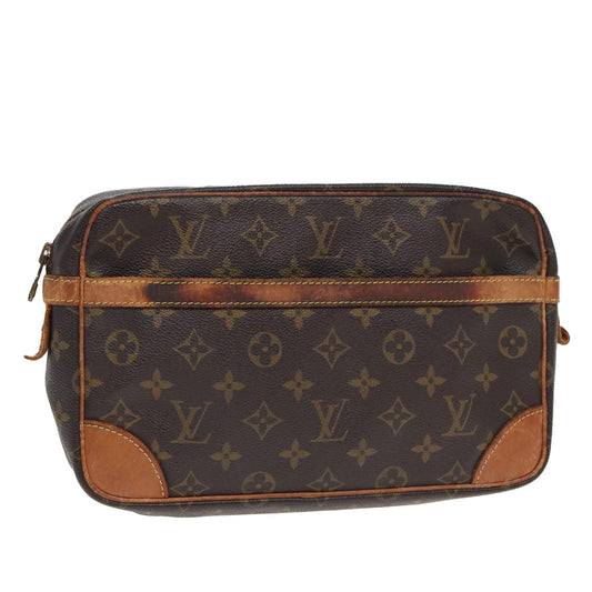 LOUIS VUITTON Monogram Compiegne 28 Clutch Bag M51845 LV 82501