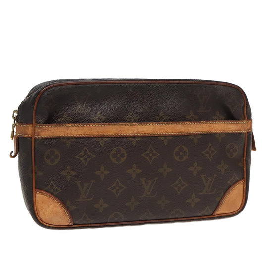 LOUIS VUITTON Monogram Compiegne 28 Clutch Bag M51845 LV 82505