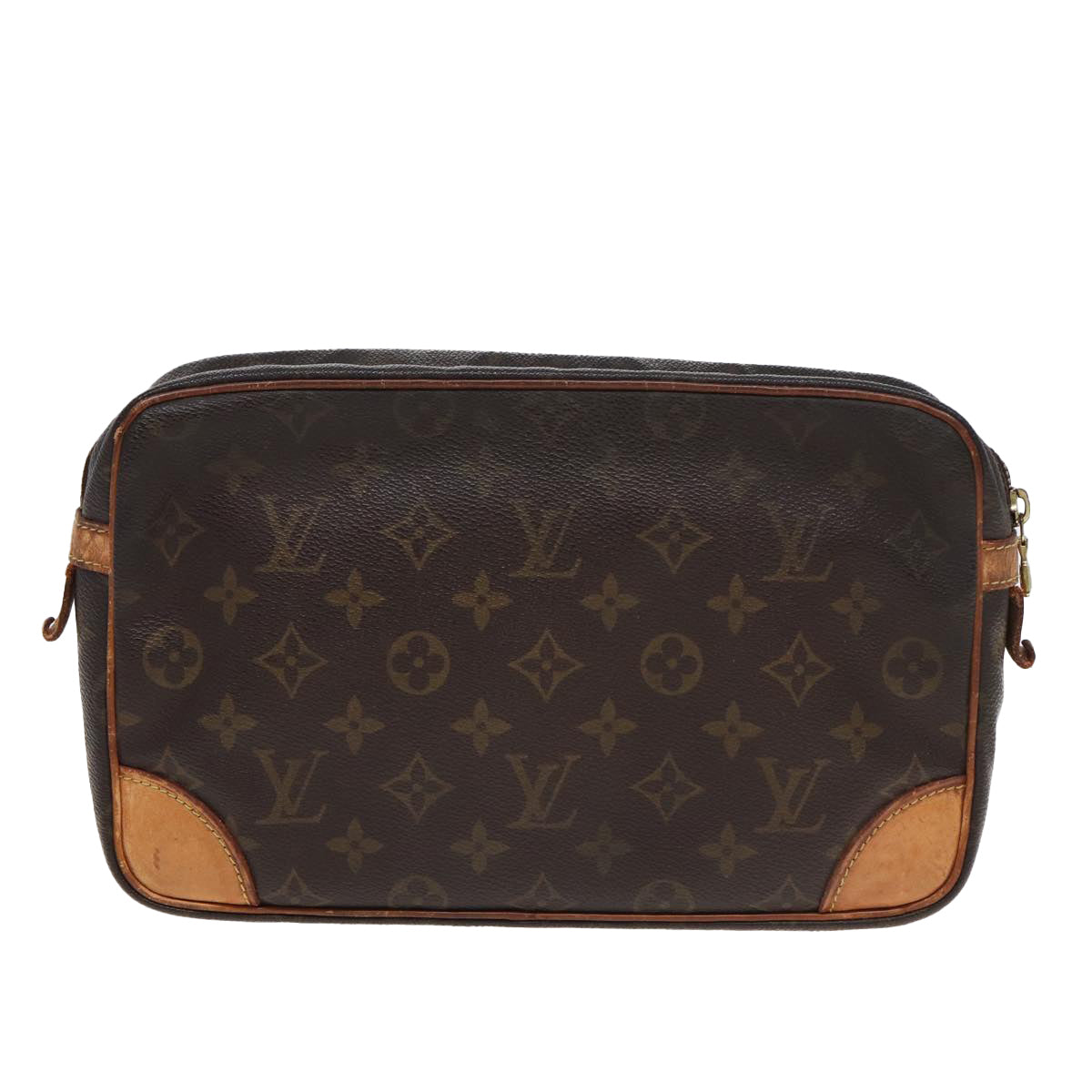 LOUIS VUITTON Monogram Compiegne 28 Clutch Bag M51845 LV 82505