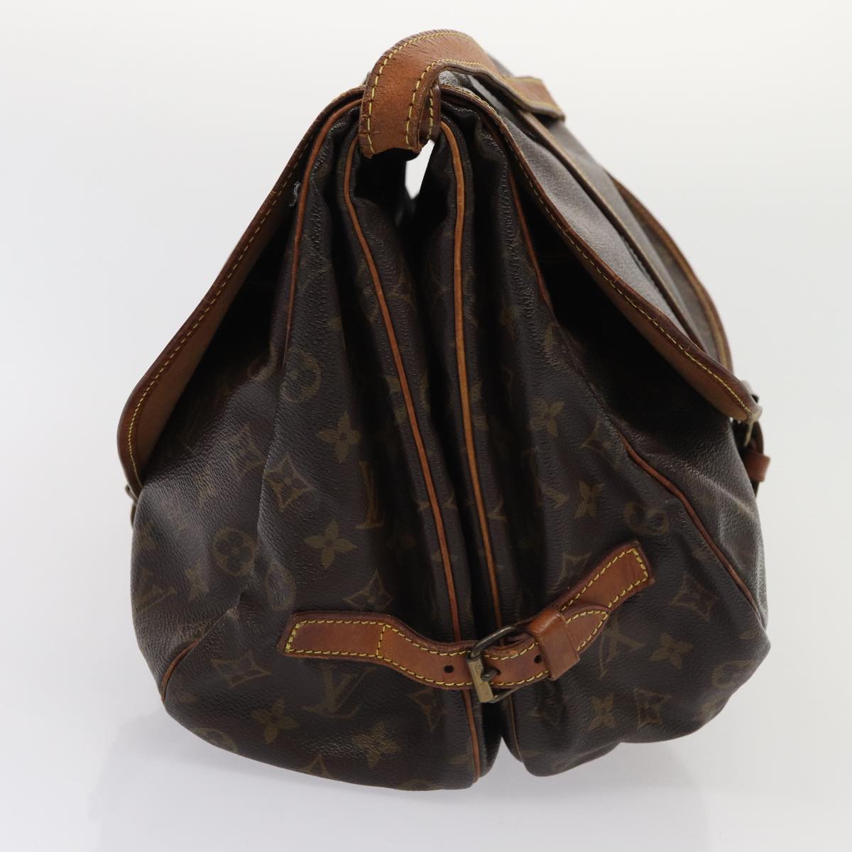 LOUIS VUITTON Monogram Saumur 35 Shoulder Bag M42254 LV 82537