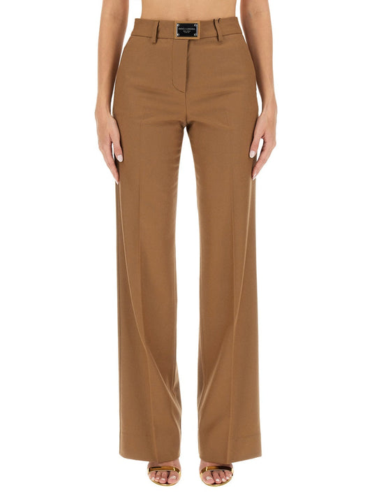 Dolce & Gabbana Women Flannel Flare Pants