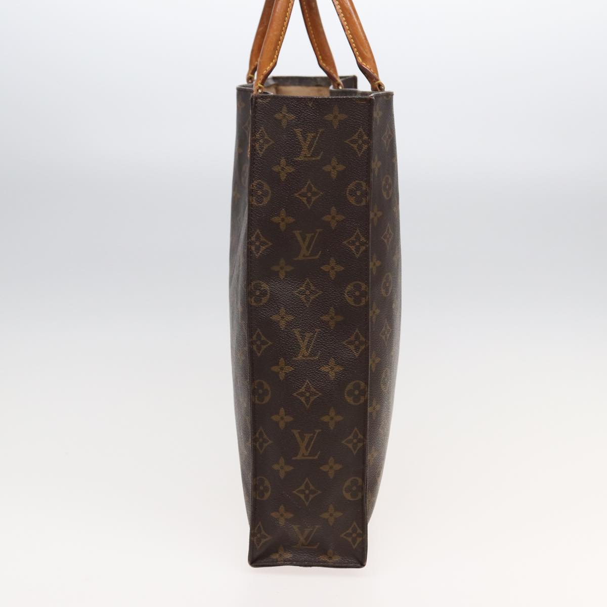 LOUIS VUITTON Monogram Sac Plat Hand Bag M51140 LV 82544