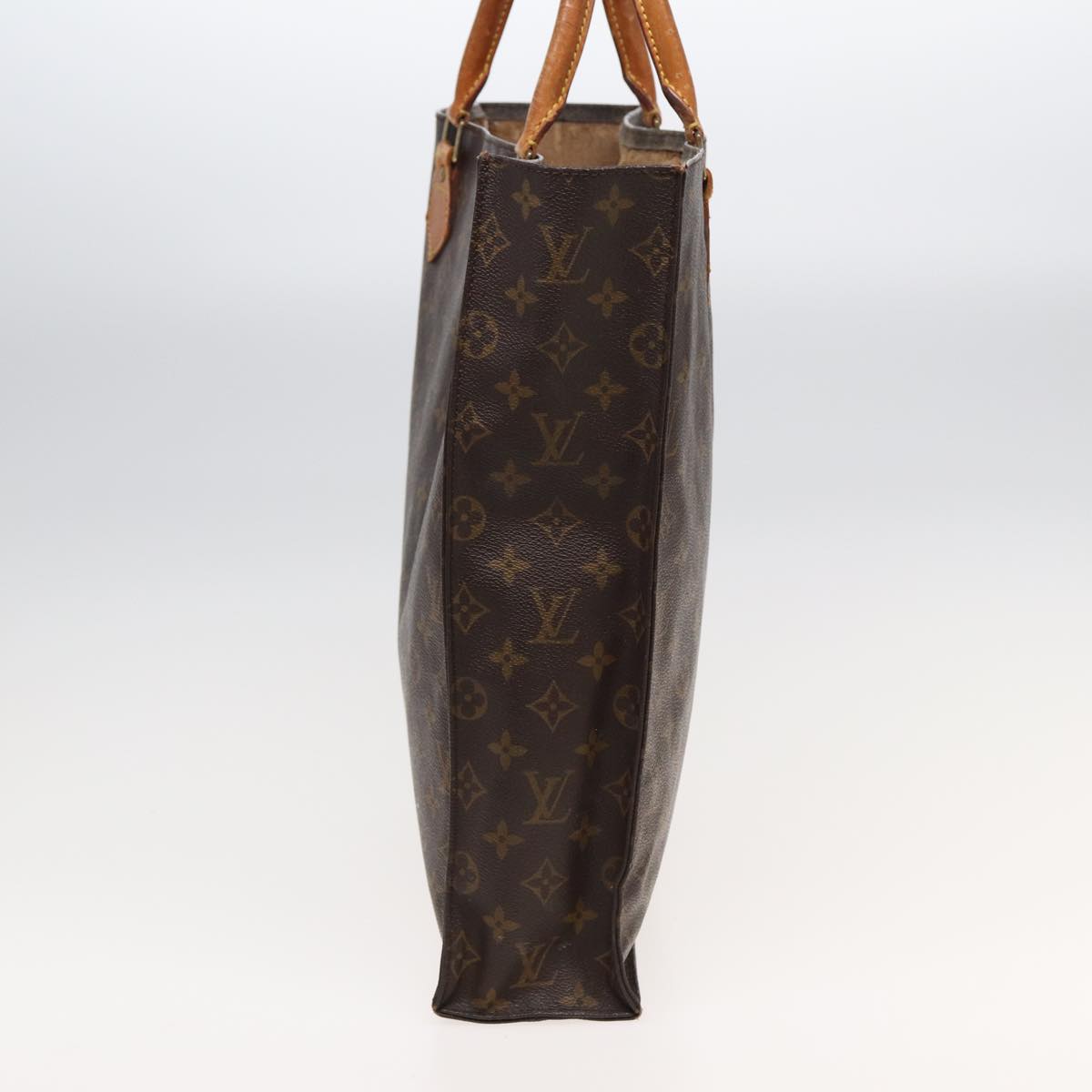 LOUIS VUITTON Monogram Sac Plat Hand Bag M51140 LV 82544