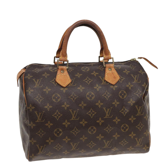 LOUIS VUITTON Monogram Speedy 30 Hand Bag M41526 LV 82546