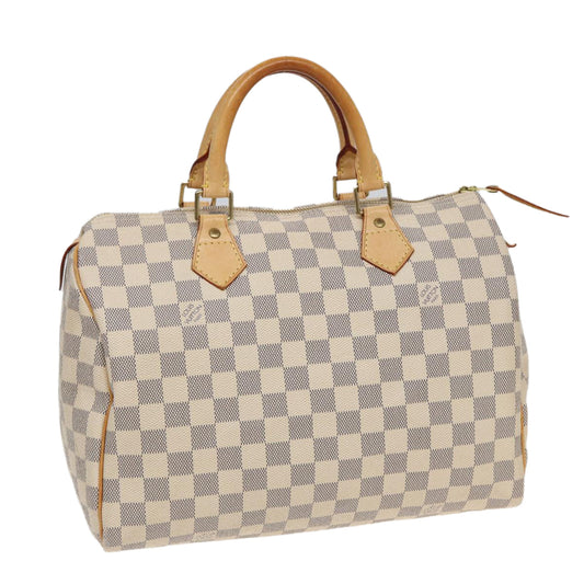 LOUIS VUITTON Damier Azur Speedy 30 Hand Bag N41533 LV 82547