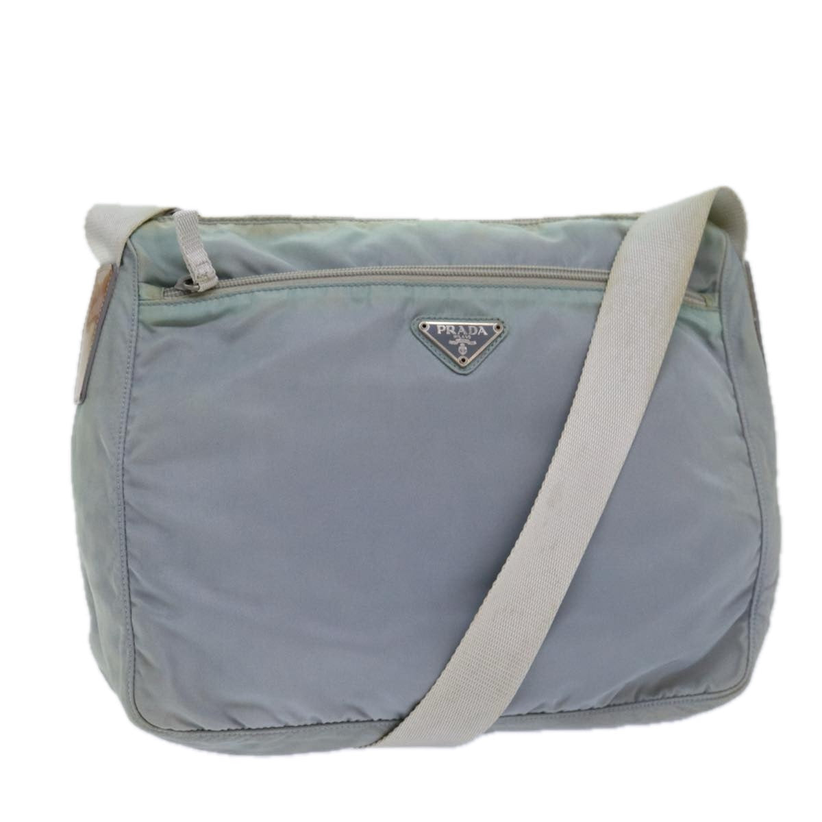 PRADA Shoulder Bag Nylon Light Blue  82563