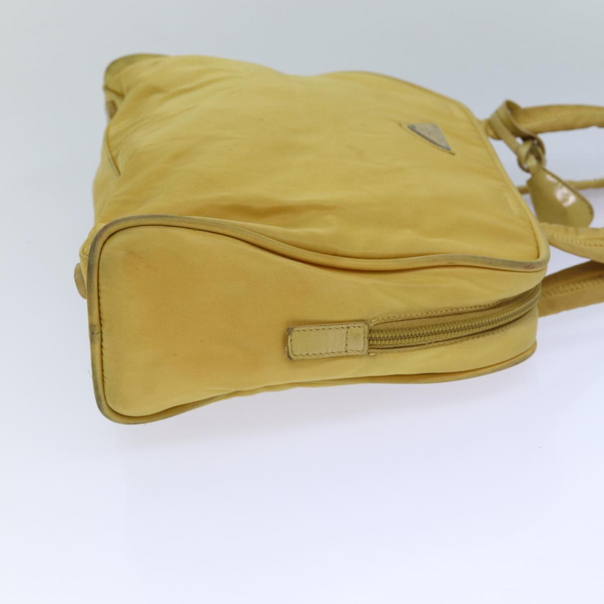 PRADA Hand Bag Nylon Yellow  82566