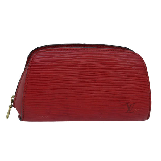 LOUIS VUITTON Epi Dauphine PM Pouch Castilian Red M48447 LV 82593