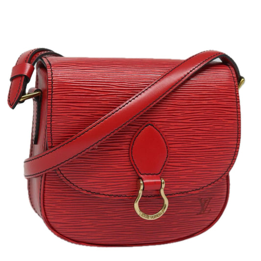 LOUIS VUITTON Epi Saint Cloud PM Shoulder Bag Red M52217 LV 82607
