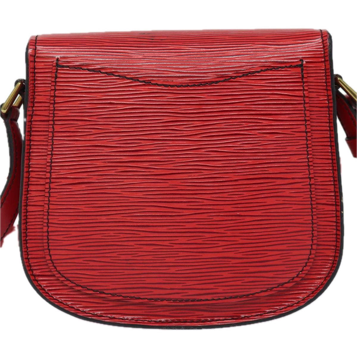 LOUIS VUITTON Epi Saint Cloud PM Shoulder Bag Red M52217 LV 82607