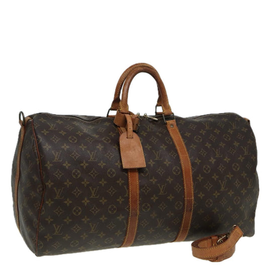 LOUIS VUITTON Monogram Keepall Bandouliere 55 Boston Bag M41414 LV 82643