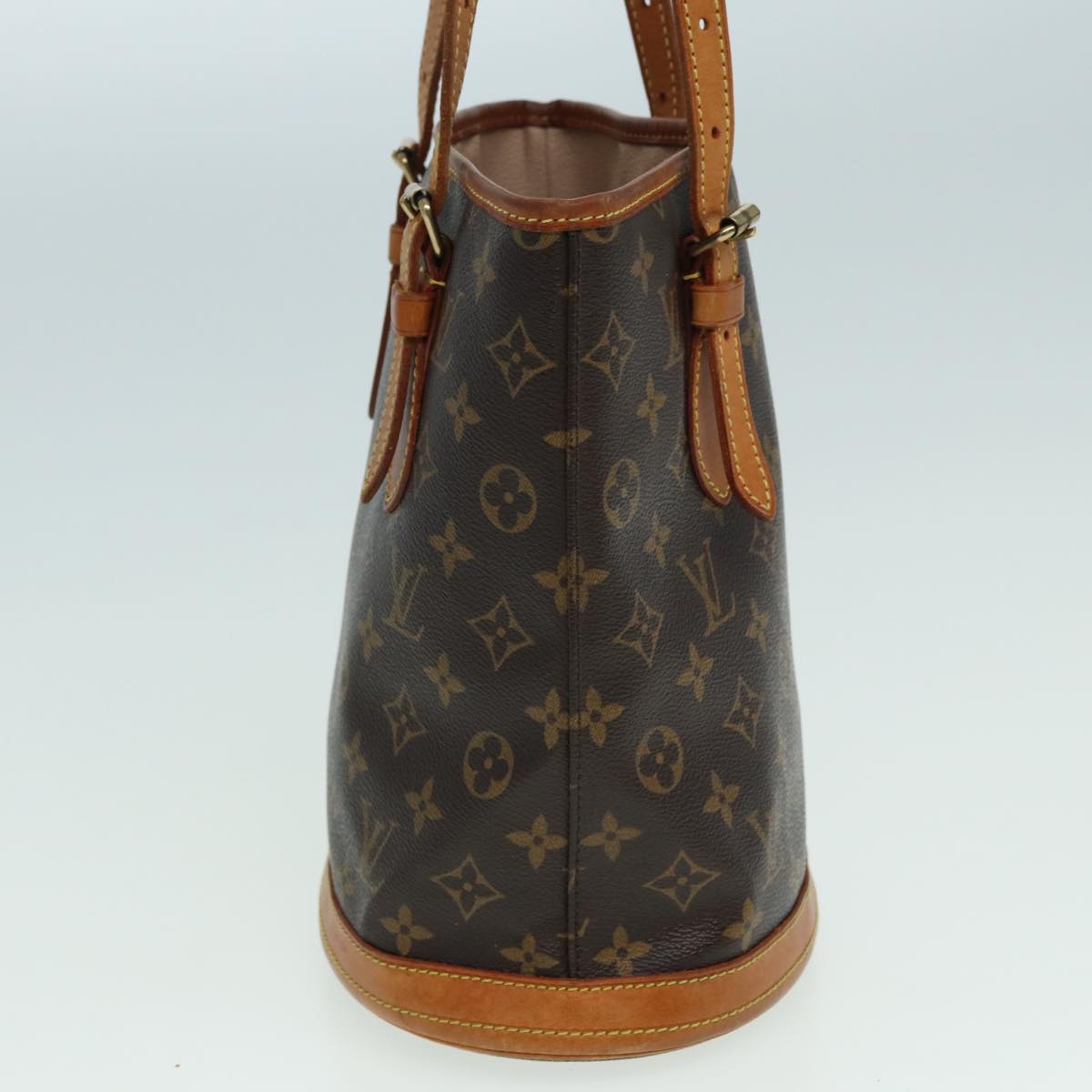 LOUIS VUITTON Monogram Bucket PM Shoulder Bag M42238 LV 82657