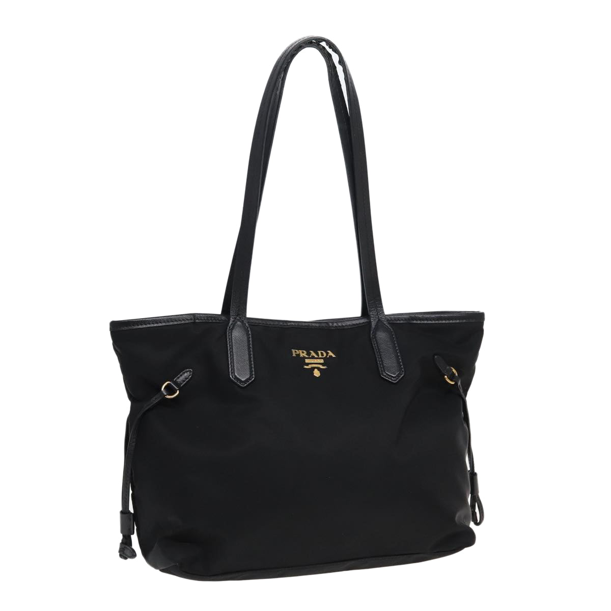 PRADA Tote Bag Nylon Black  82695