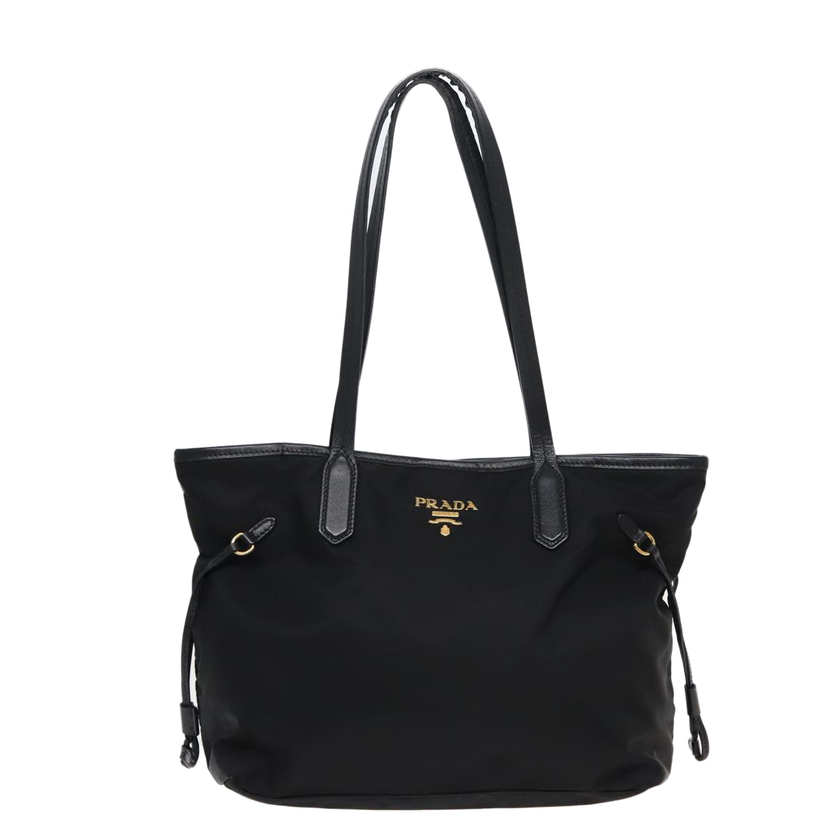PRADA Tote Bag Nylon Black  82695