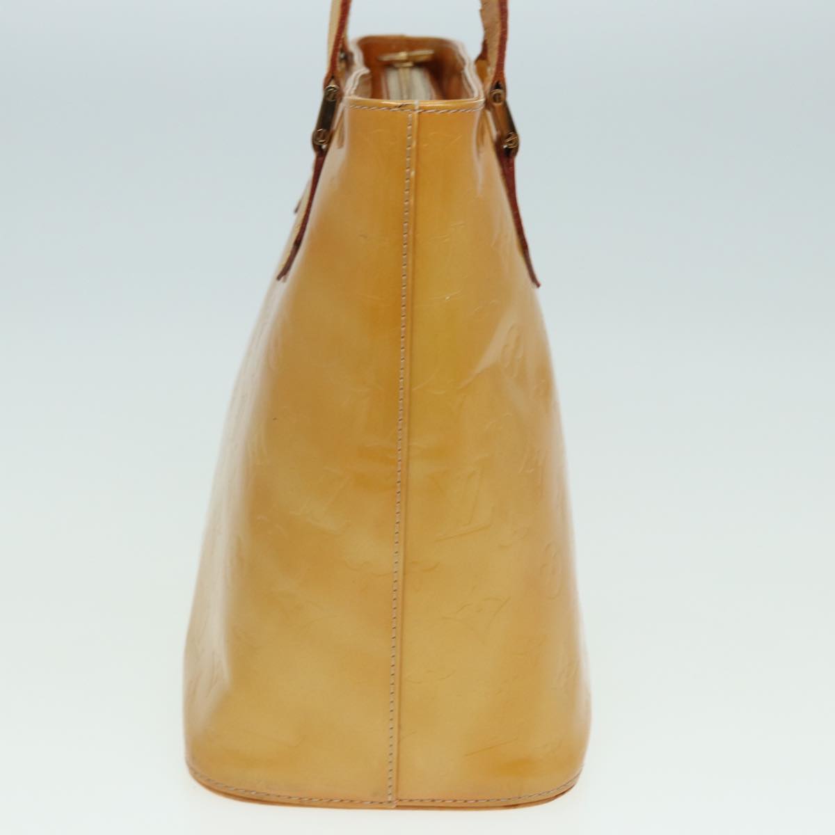 LOUIS VUITTON Monogram Vernis Houston Hand Bag Beige M91004 LV 82767