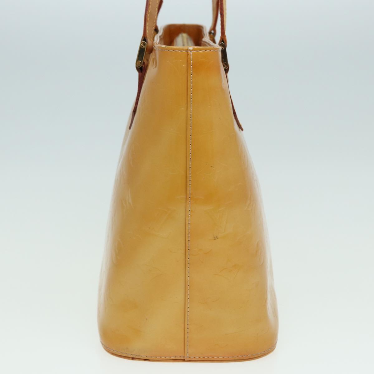 LOUIS VUITTON Monogram Vernis Houston Hand Bag Beige M91004 LV 82767