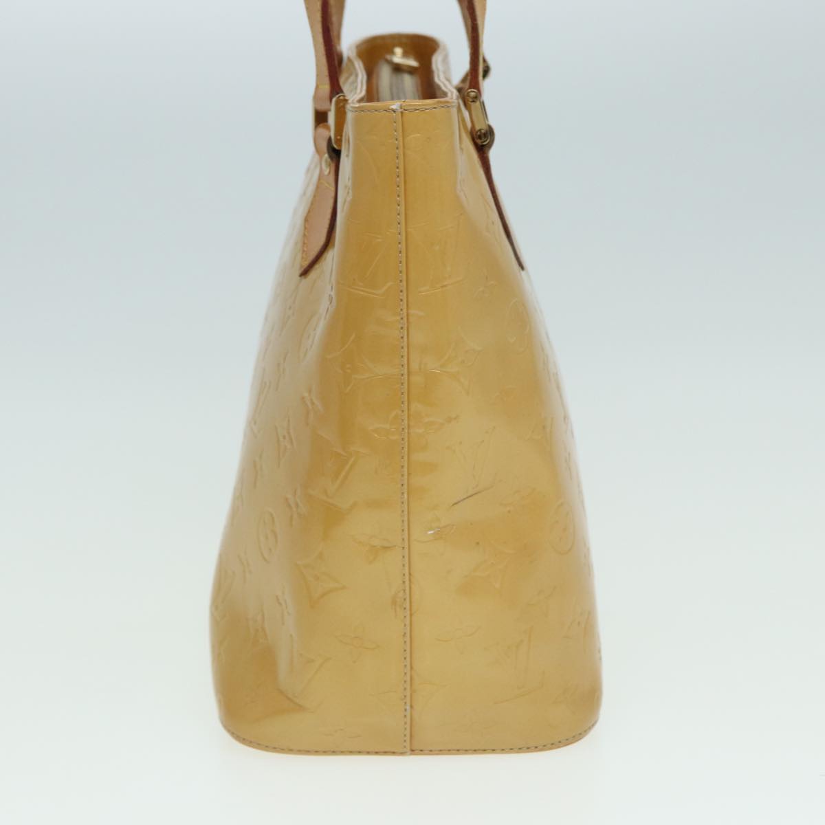 LOUIS VUITTON Monogram Vernis Houston Hand Bag Noisette M91340 LV 82768