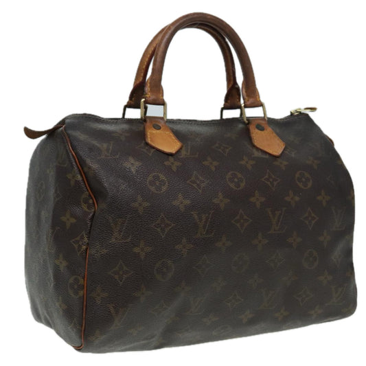 LOUIS VUITTON Monogram Speedy 30 Hand Bag M41526 LV 82787