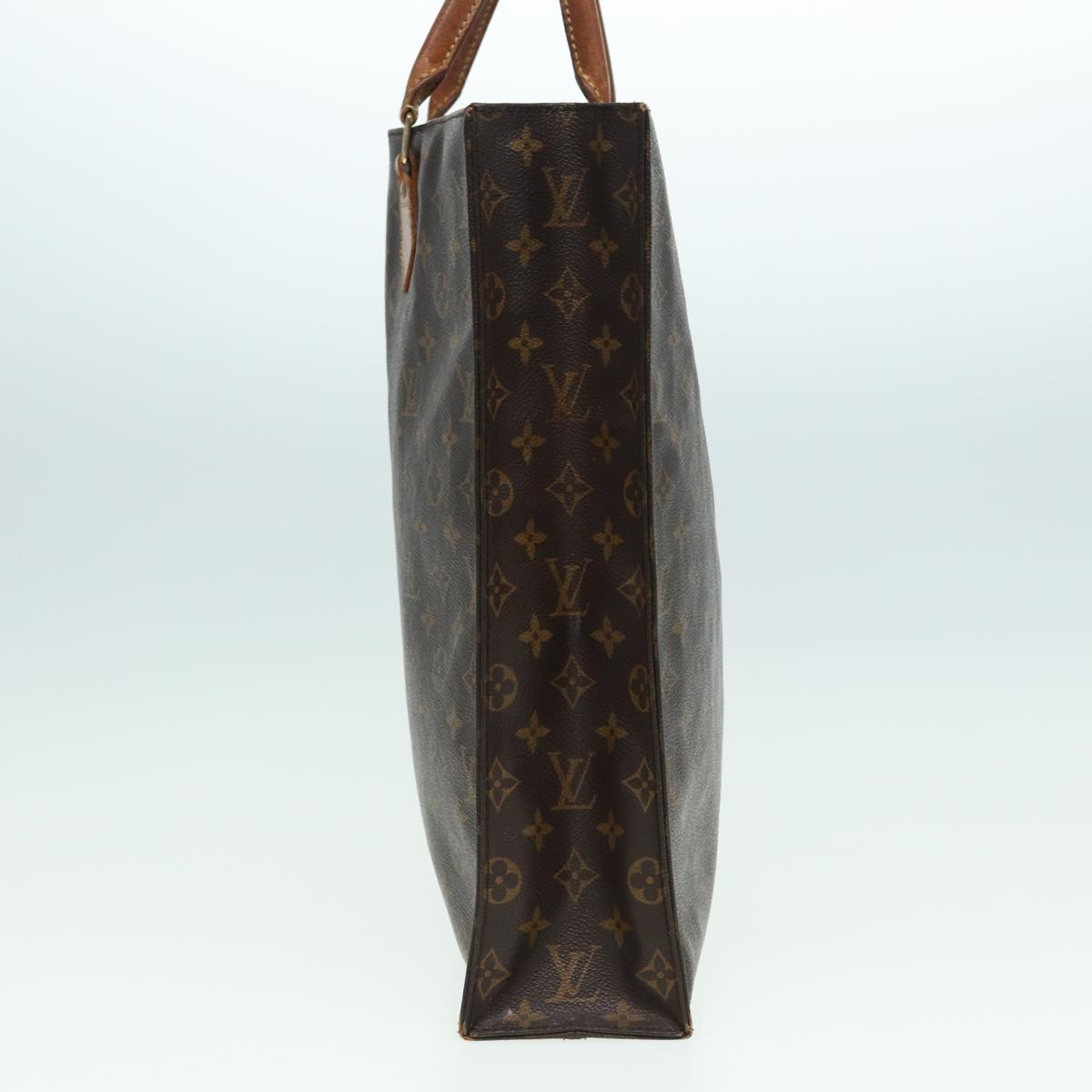 LOUIS VUITTON Monogram Sac Plat Hand Bag M51140 LV 82794