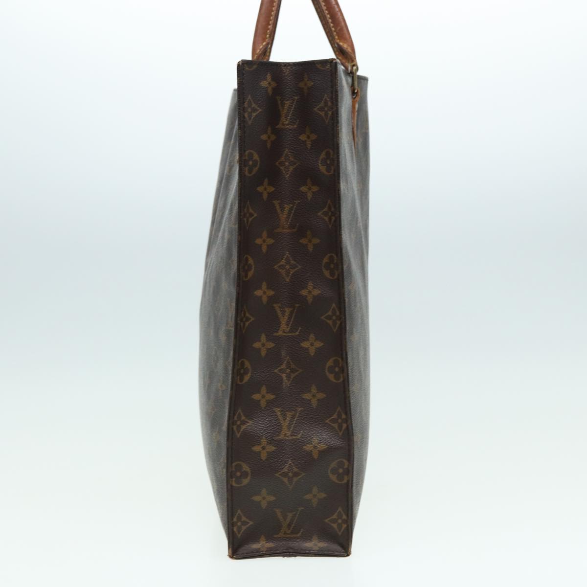 LOUIS VUITTON Monogram Sac Plat Hand Bag M51140 LV 82794