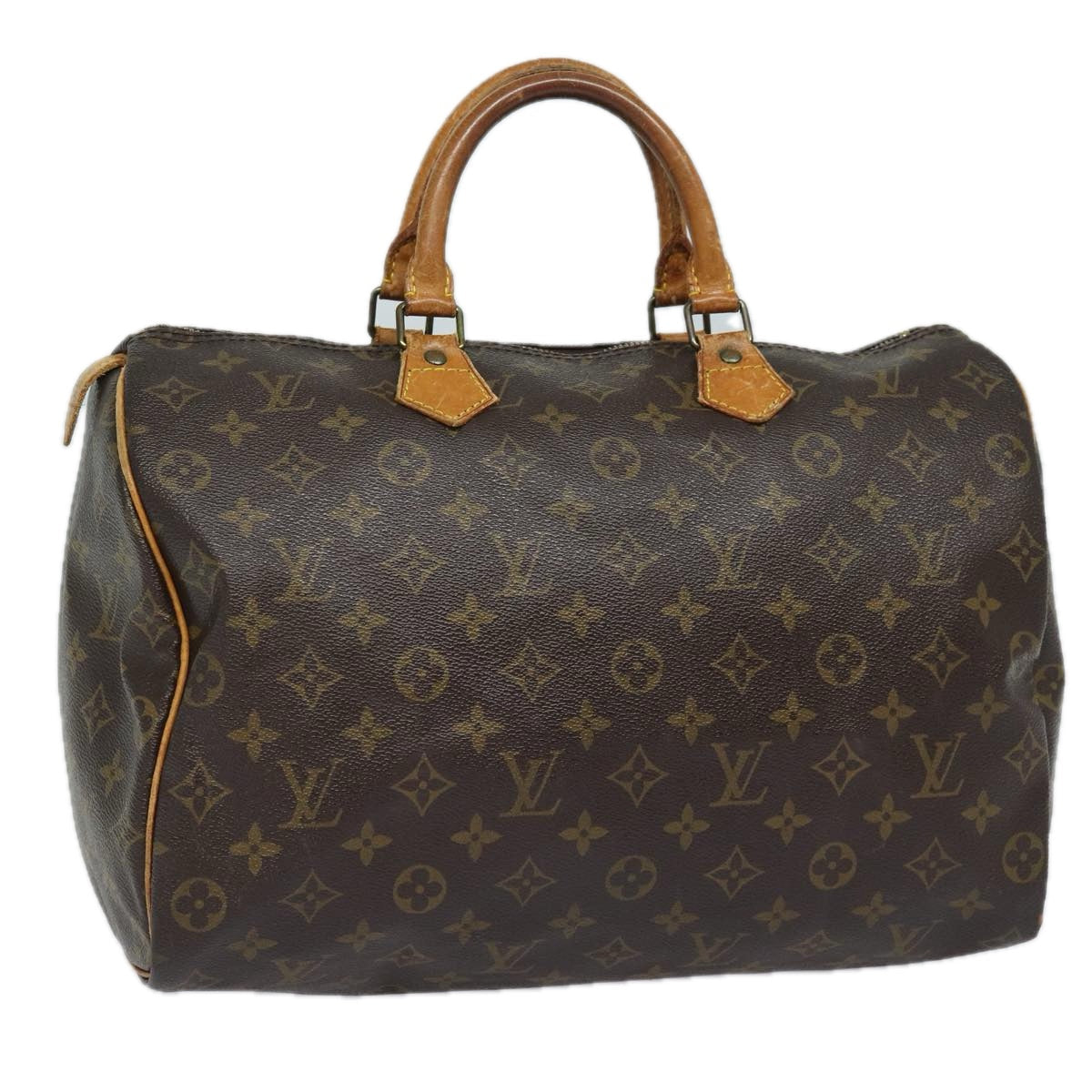LOUIS VUITTON Monogram Speedy 35 Hand Bag M41524 LV 82795